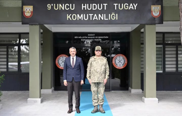 Vali Sezer’den 9. Hudut Tugay Komutanı Aydoğdu’ya ziyaret